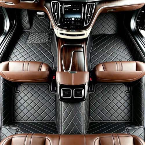 Customize Personalized Floor Mats for Cars, Full Coverage Luxury Car Mats, Anti-Slip Mats, Custom Floor Mat Suitable 99% of Sedan Trucks SUV auto (All Black) - color: All black