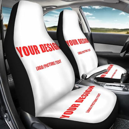 Customized Car Seat Cover for Front Seat - SUV Truck Sedan Van, Printed High Back Saddle Blankets Auto Seat Protectors, Fit Most Vehicles, Auto Seat Accessories - color: Custom Seat Cover