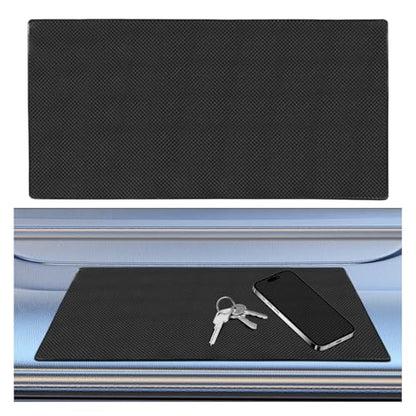Anti-Slip Dashboard Mat 15.6"x7.7" Large Universal Non-Slip Rubber Pad for Car - Sticky Adhesive Gripping Mat for Cell Phone Sunglasses Keys GPS Coins - Reusable Car Dashboard Organizer (Grid) - color: Grid