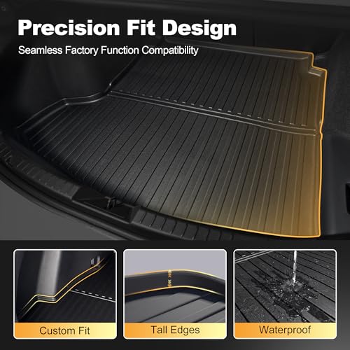 AOMSAZTO Premium Cargo Liner for Mazda 3 Sedan 2019-2025 2026 Custom Fit Car Trunk Mat All-Weather Black Cargo Mat - style: 19) for Mazda 3 2019-2024 Cargo Liner