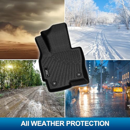 Peleus Floor Mats for Mazda CX5 2013 2014 2015 2016 (1st Gen),TPE All Weather Protection 2 Rows Car Floor Liners with Cargo Liner Mazda CX-5 Trunk Mat+Floor Mats - style: For Mazda CX5 2013-2016