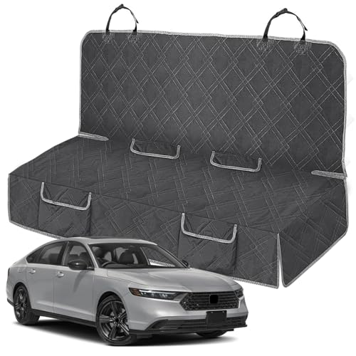 Dog Car Seat Cover Compatible with Honda Accord 2012-2025, Waterproof Pet Bench Seat Cover for Back Seat, 600D Heavy Duty Scratch Proof Nonslip Truck Seat Covers for Dogs - size: 2012-2025 Accord