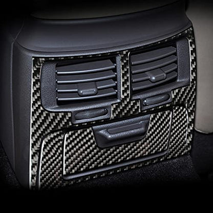 NVCNX Real Premium Carbon Fiber for Lexus IS250 is 250 IS350 2006-2013 2007 2008 2009 2010 2011 2012 / IS250C IS350C 2010-2015 Accessories Car Rear Air Vent Panel Cover Interior Trim Sticker 3PCs - color: Rear Air Vent