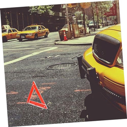 Holibanna Triangle Warning Sign for Car Portable Emergency Reflective Safety Triangle Roadside Alert Tool Design for Roadside Safety