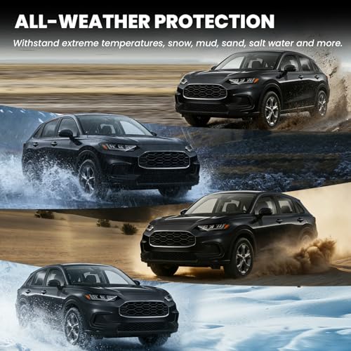 LASFIT Floor Mats for Honda HRV 2026 2025 2024 2023 Sport/LX/EX-L (Gasoline & Hybrid) & for Acura ADX 2025-2026, All Weather TPE Custom Fit HR-V Odorless Anti-Slip Floor Liner, 1st & 2nd Row, Black - style: 6）For Honda HR-V | 2023-2026 | 1st & 2nd Row