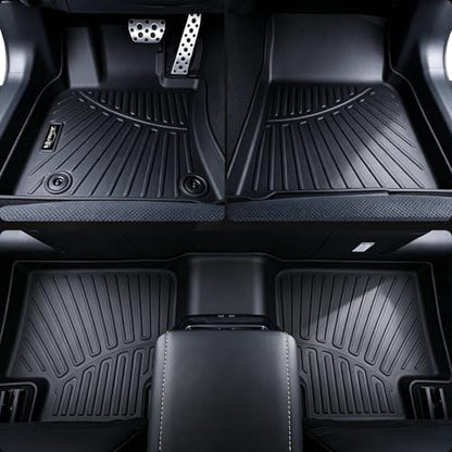 Floor Mats for 2021-2025 2026 Jeep Grand Cherokee L (Only for 7 Seats), 2 Row Bucket Seat TPE Floor Liners & Trunk Mat & 2nd and 3rd Backrest Mat for Grand Cherokee Accessories - size: 2021-2026 Jeep Grand Cherokee L Full Mats-7 Seats
