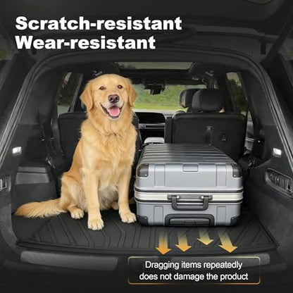 Cargo Liner & Third Row Seat Back Mats Custom Fit for Cadillac XT6 2020–2025 2026, TPE All Weather Waterproof Rear Cargo Mat Rear Trunk Liner Back Seat Cover Protector Trunk Mat Tray Pad Boot - style: 3) for Cadillac XT6 2020-2026 Cargo Liner & Seat Back