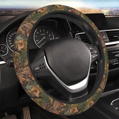 Hunting Camo Elastic Steering Wheel Cover Universal 15 Inch - color: 9