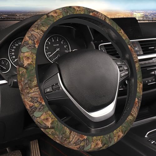 Hunting Camo Elastic Steering Wheel Cover Universal 15 Inch - color: 9