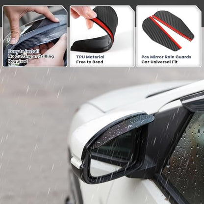4PCS Rain Guards Fit for Honda Odyssey 2011-2017, Durable Front & Rear Window Visors Wind Deflector, Outside Mount Vent Shade Shield Accessories 2011 2012 2013 2014 2015 2016 2017 - size: For 2011-2017 Honda Odyssey