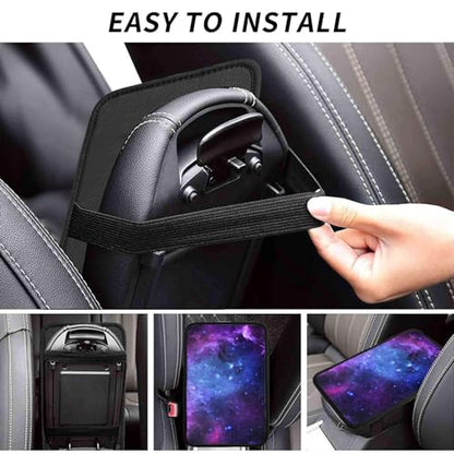 Galaxy Auto Center Console Cover Universal Car Armrest Pad Waterproof Women Men Automotive Interior Accessories for Most Vehicle SUV - color: Galaxy