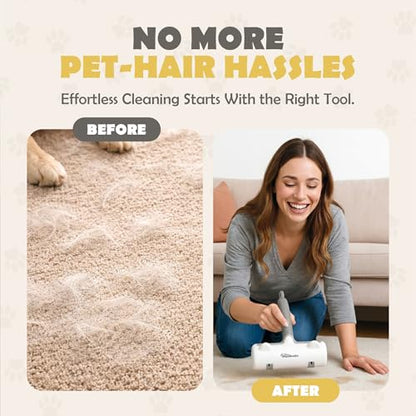 Pet Hair Remover Roller - Reusable Lint Roller for Dog and Cat Hair, Easy to Clean Electrostatic Pet Hair Removal Tool with Ergonomic Grip for Bedding, Couch, Carpet and Car Interiors - color: Gray