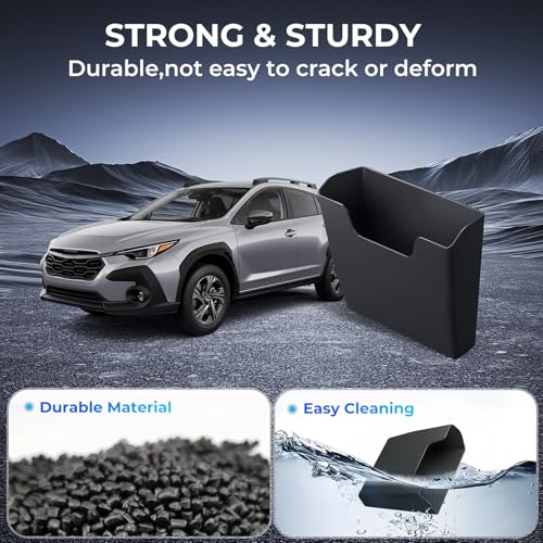Center Console Organizer Armrest Hanging Basket Storage Box for Subaru Crosstrek/Impreza 2026 2025 2024, Interior Accessories Armrest Insert Tray for 2024-2026 Crosstrek/Impreza, Black - style: 4) Fit for 2024-2026 Crosstrek/Impreza,B