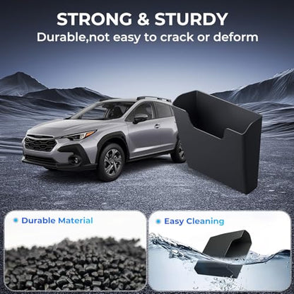 Center Console Organizer Armrest Hanging Basket Storage Box for Subaru Crosstrek/Impreza 2026 2025 2024, Interior Accessories Armrest Insert Tray for 2024-2026 Crosstrek/Impreza, Black - style: 4) Fit for 2024-2026 Crosstrek/Impreza,B