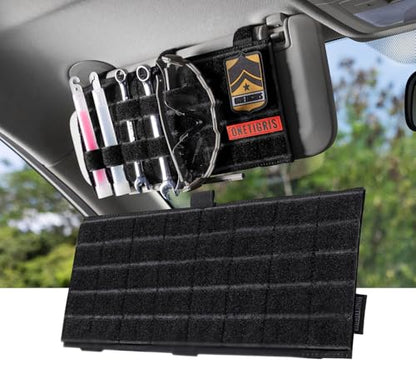 ONETIGRIS MOLLE Visor Cover Pouch with Hook-and-Loop Sealed Pocket (Black) - style: A