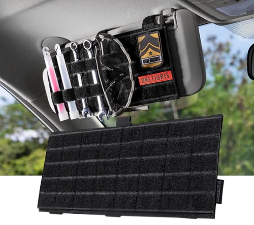 ONETIGRIS MOLLE Visor Cover Pouch with Hook-and-Loop Sealed Pocket (Black) - style: A