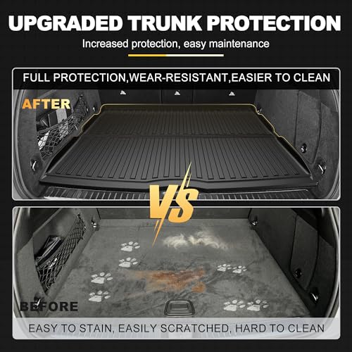 Cargo Liner Compatible with 2020-2026 Mercedes Benz GLE SUV, GLE-Class, AMG GLE 53, AMG GLE 63 S 5 Seats (Not for GLE Coupe) - AOMSAZTO Premium Trunk Mat Heavy Duty All Weather Custom Fit GLE Class - style: 3) for Mercedes Benz GLE | 2020-2026 | Cargo Lin