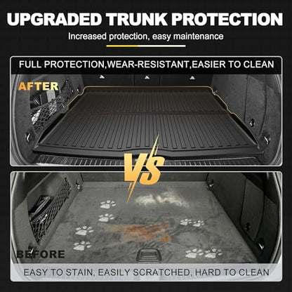 Cargo Liner Compatible with 2020-2026 Mercedes Benz GLE SUV, GLE-Class, AMG GLE 53, AMG GLE 63 S 5 Seats (Not for GLE Coupe) - AOMSAZTO Premium Trunk Mat Heavy Duty All Weather Custom Fit GLE Class - style: 3) for Mercedes Benz GLE | 2020-2026 | Cargo Lin