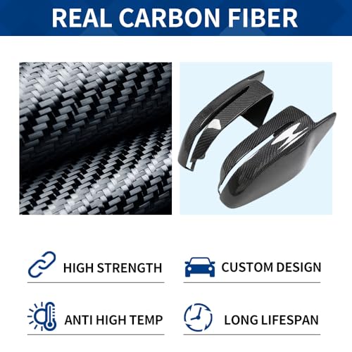Real Carbon Fiber Side Mirror Cover Compatible with G20 G21 G30 G31 G32 GT G11 G12 G14 G15 G16 (Real Carbon Fiber, G20 G30 G32 G11) - color: Real Carbon Fiber, size: G20 G30 G32 G11