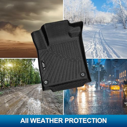 PELEUS Floor Mats Compatible with Honda Accord 2018-2022, Custom Fit TPE All Weather Car Mats & Cargo Liner Full Set (1st & 2nd Row), Non-Slip Odorless Heavy Duty Floor Liners (Include Hybrid) - style: For Honda Accord 2018-2022