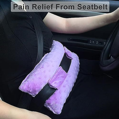 Hysterectomy Pillow Abdominal Post Surgery Pillows with Pocket Comfort for Ice Heat Packs Tummy Tuck Belly Incision Recovery Seatbelt Gifts Women Patients (Lavender) - color: Lavender