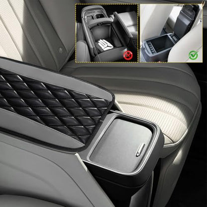 Car Center Console Cushion Pad, 12.6"×7.5" Waterproof Leather Armrest Seat Box Cover Protector, Soft Comfortable Anti-Scratch Arm Rest Console Pad for Most Cars Trucks SUVs (Gray) - color: Gray