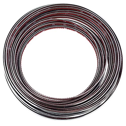 Lunsom Custom Most Chrome Plated Decoration Trim Strip Line, Car Door Fender Interior DIY Moulding Trimming Strip for Most Vehicle (12M x 6MM)