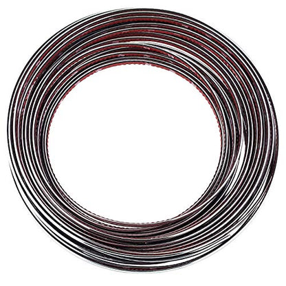 Lunsom Custom Most Chrome Plated Decoration Trim Strip Line, Car Door Fender Interior DIY Moulding Trimming Strip for Most Vehicle (12M x 6MM)