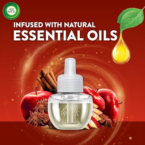 Air Wick Scented Oils 0+10 Apple Cinnamon Medley - size: 0.67 Fl Oz (Pack of 10), style: 10 ct
