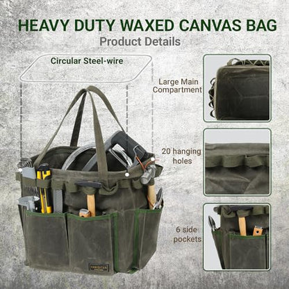 Space-saving Rectangular Car Trunk Organizer - Self-Standing Portable Organizer Collapsible Down to 3 Inches, 14" x 13" x 10" | ArmyGreen - color: ArmyGreen