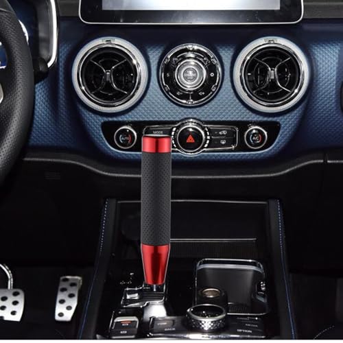 Abfer Tall Shift Knob Car Long Shifting Head Replace Weighted Gear Stick Shifter Knob Extension Fit Most Manual Automatic Transmission Vehicle, Red - color: red-1