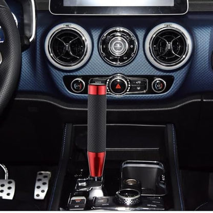 Abfer Tall Shift Knob Car Long Shifting Head Replace Weighted Gear Stick Shifter Knob Extension Fit Most Manual Automatic Transmission Vehicle, Red - color: red-1