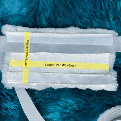 AOGELAN 2 Pack Fluffy Fuzzy Genuine Sheepskin Car Seat Belt Cover, Seatbelt Cushion for Soft Auto Lambswool Shoulder Strap Cushion Adults (2, Bamboo) - color: Bamboo
