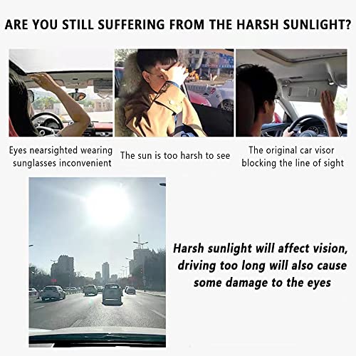 HD Visor Sunshade Extender for Car,72.5% Strong-Light Blocking Rate - Anti-Glare Car Visor Protect from Sun Glare, Snow Blindness and UV Rays (1Pcs) - color: 1Pcs