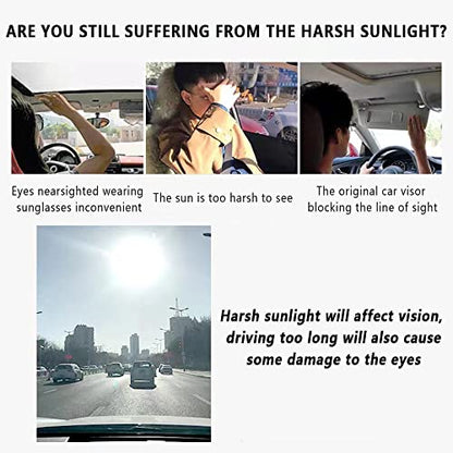 HD Visor Sunshade Extender for Car,72.5% Strong-Light Blocking Rate - Anti-Glare Car Visor Protect from Sun Glare, Snow Blindness and UV Rays (1Pcs) - color: 1Pcs