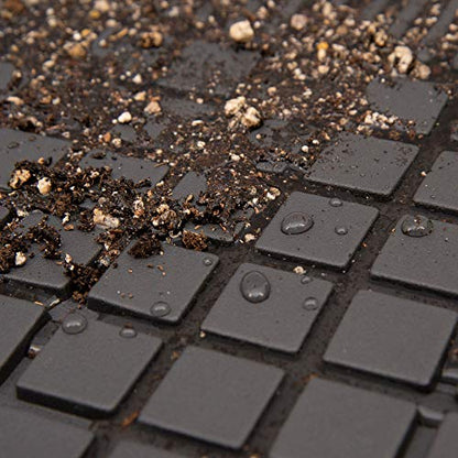 Motor Trend 3-Piece FlexGrid Rubber Floor Mats Pre-Trimmed for Honda CR-V Toyota RAV4 Ford Escape, Trim-to-Fit Heavy Duty Weatherproof Waterproof Square Grid Deep Dish Ridges Protection Front Rear