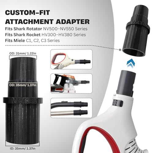 for Shark Household Cleaning Kit Vacuum Cleaner Accessories & Air Driven Pet Upholstery Turbo Brush Vacuums Nozzle Tool Pet Attachment Swivel Head