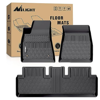 Nilight TPE Floor Mats for Tesla Model 3 2020 2021 2022 2023,All Weather Custom Fit Heavy Duty Floor Liners - color: 2020-2023 Tesla Model 3