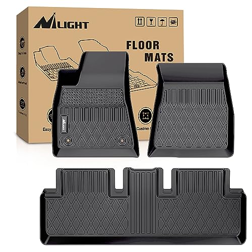 Nilight TPE Floor Mats for Tesla Model 3 2020 2021 2022 2023,All Weather Custom Fit Heavy Duty Floor Liners - color: 2020-2023 Tesla Model 3 Floor Mat
