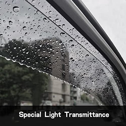 Side Window Deflector Visor Rain Guard fit for 2009-2017 Chevrolet Traverse,4pcs Outside Mount Tape-on Shatterproof Dark Smoke window shades 94161 - size: 09-17 Traverse