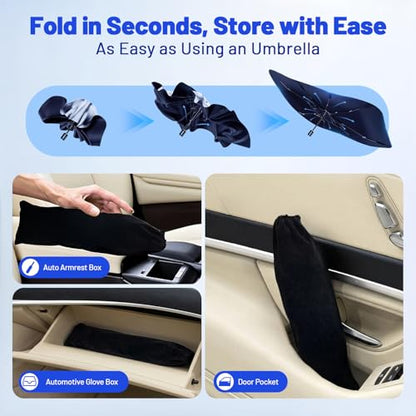 Car Windshield Sun Shade for KIA K5 2021-2026 –[Reflective Coated Fabric] Sunshade Umbrella for Front Window, Car Shades Sun Visor Keep Car Cool and Protects Interior, 1:1 Exact Fit - size: For KIA K5 2021-2026