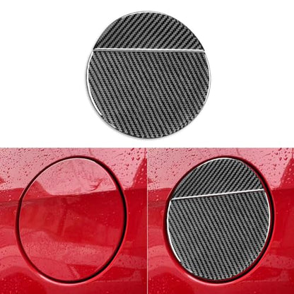 2pcs Real Soft Carbon Fiber Car Fuel Tank Cap Gas Cap Panel Switch Cover Trim Sticker Compatible with Ford Mustang GT/Shelby 2009 2010 2011 2012 2013 2014 Auto Exterior Accessories Black - color: Fuel Tank Cap