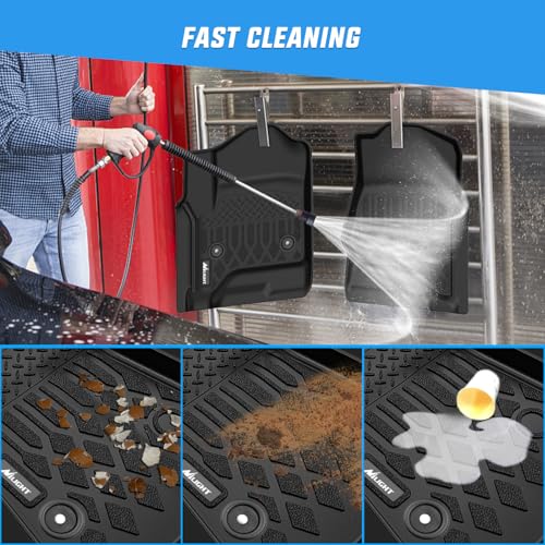 Nilight Floor Mats for Chevy Silverado GMC Sierra 1500 Crew Cab 2014-2018, Chevrolet Silverado Sierra 2500HD 3500HD 2015 2016 2017 2018 2019 All Weather Custom Fit Heavy Duty Floor Liners - color: 2014-2018 Silverado GMC Sierra|Crew Cab|BucketSeat