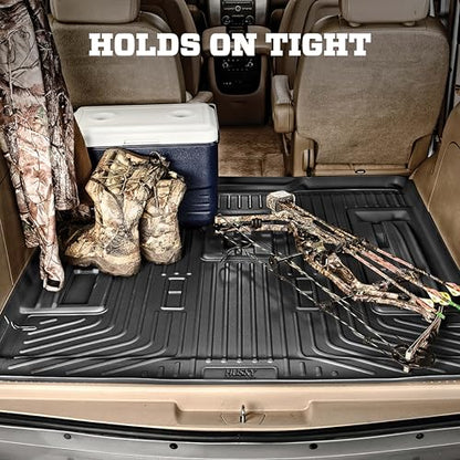 Husky Liners Weatherbeater Cargo Liner | Fits 2011-2019 Ford Explorer (Over Folded Flat 3rd Row) | 1-pc Black - 23781