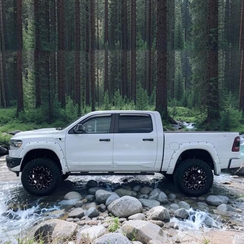 in-Channel Window Visors Rain Guards Compatible with Dodge RAM 1500 2019-2025 Crew Cab Wind Deflectors Vent Visor Sun Shades Window Shields - size: For Ram 1500 Crew Cab 2019+