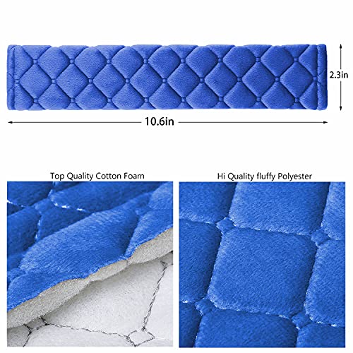 4 Pack Universal Car Seat Belt Pads, Adult Seat Belt Shoulder Strap Covers Harness Pad for Car/Bag,Soft Comfort Helps Protect You Neck Shoulder from The Seat Belt Rubbing (4pack-Blue) - color: blue