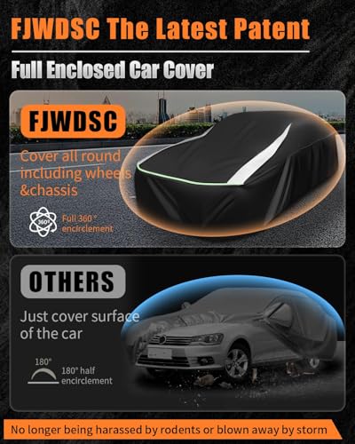 Full Enclosed Truck Cover Waterproof All Weather Universal Fit F-250,Ram 2500/3500,Silverado 2500HD/3500HD,GMC Sierra 2500HD/3500HD,Heavy Duty Truck Cover fit Pickup Length 240-254 inches - size: 12.For Truck Length 240-254 inches