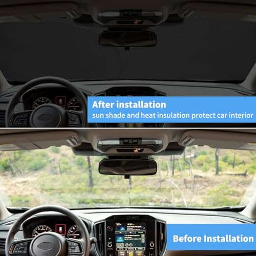 Windshield Sun Shade for Subaru Crosstrek Window Sunshade Fit 2018-2025 2026 Subaru Crosstrek 2.0i, 2.0i Premium, 2.0i Limited Wagon Front Window Shade Sun Visor Blocks UV Keep Car Cooler - size: V1. for Subaru Crosstrek 2018-2026