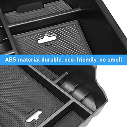 Compatible with BMW X3 Center Console Organizer 2018-2024,for 2019-2024 X4 Console Organizer Tray, for X3 G01/X4 G02 Center Aremrest Secondary Storage Box With Coin Holder(Not Fit 2025+) - size: X3 X4 Center Console Organizer