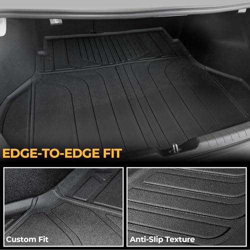 Floor Mats for Kia K4 2025-2026, All Weather Floor Mats Trunk Cargo Liner and Door Sill Guards Accessories, Full Coverage Set - size: For Kia K4 | 2025-2026